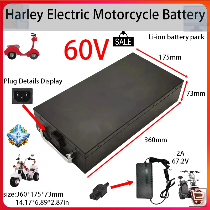 60V 50Ah Electric Scooter Battery - Akumulator litowo-jonowy o dużej pojemności 60V