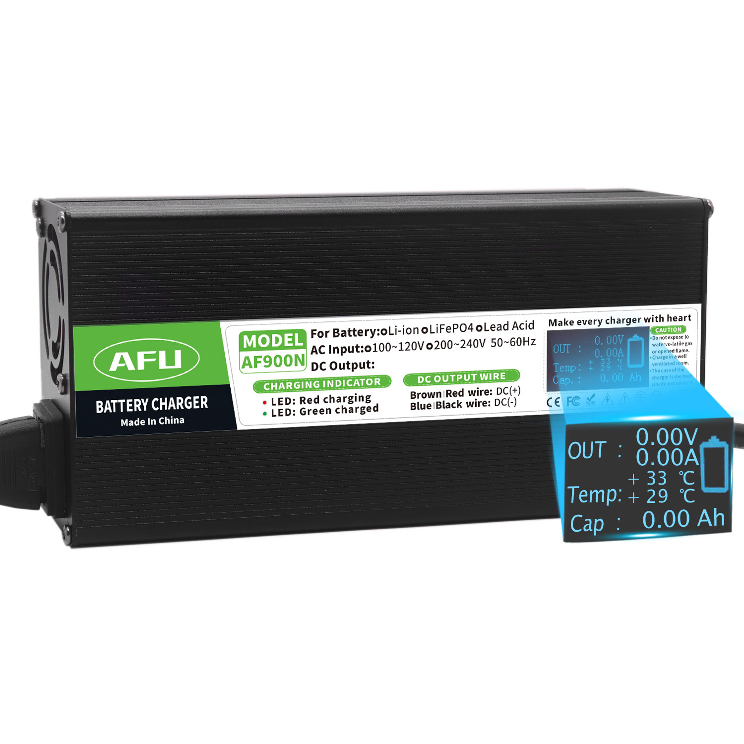 Ładowarka LiFePO4 58,4V 15A z  – 84V 20A Smart Charger recenzja i cena